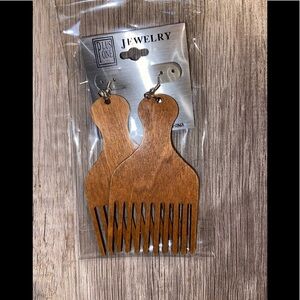 Hair Pick earrings